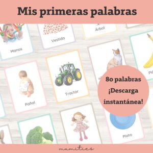 Flashcards Primeras Palabras Montessori