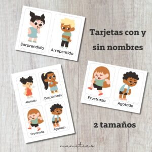 Flashcards Emociones Montessori
