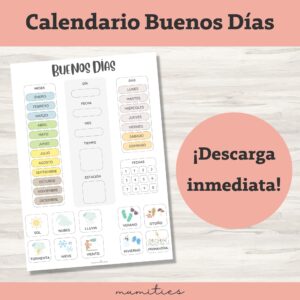 Calendario Educativo Buenos Días